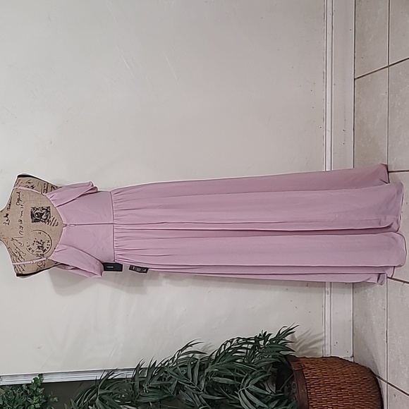 NWT Lulus Large Mauve Maxi Dress - Picture 2 of 12